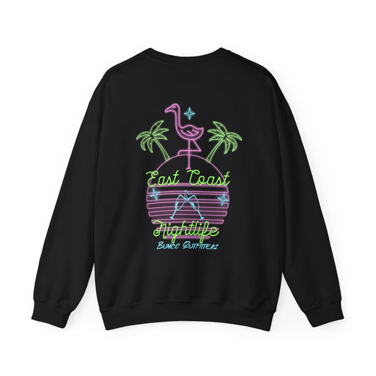 East Coast Nightlife - Crewneck Sweatshirt