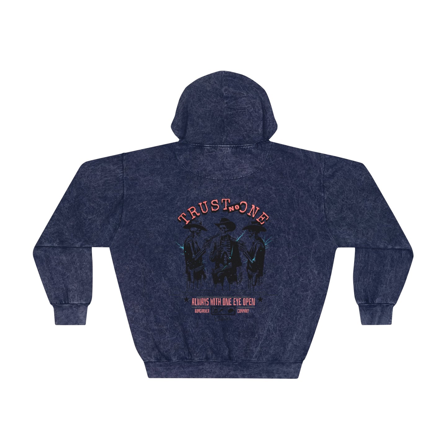 Trust NO One - Mineral Wash Hoodie