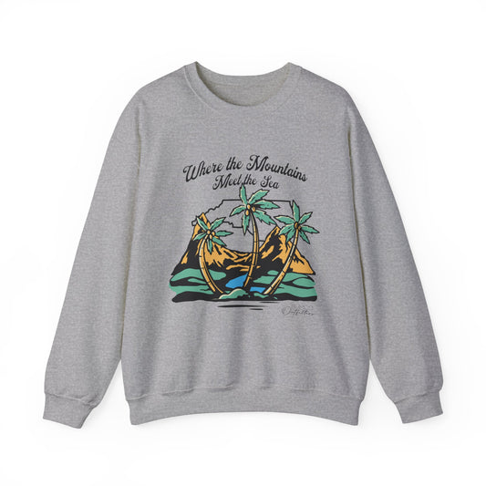 Where the Mountains Meet the Sea - Crewneck Sweatshirt