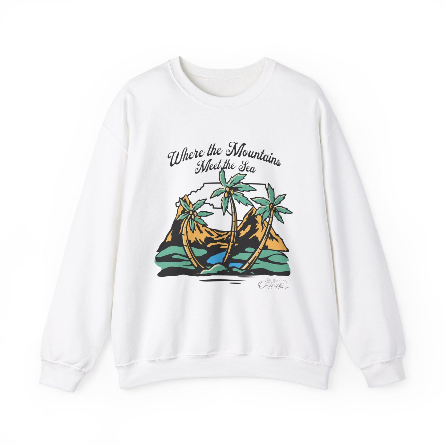 Where the Mountains Meet the Sea - Crewneck Sweatshirt